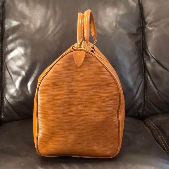 M LOUIS VUITTON Cipango Gold Epi Leather Keepall LV 50 Boston Travel Bag VI0994 - Picture 3 of 17